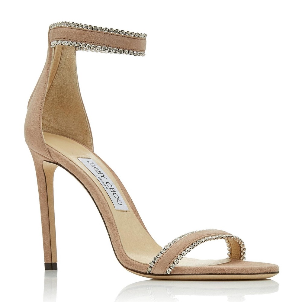 JIMMY CHOO Dochas 100 Crystal-embellished
